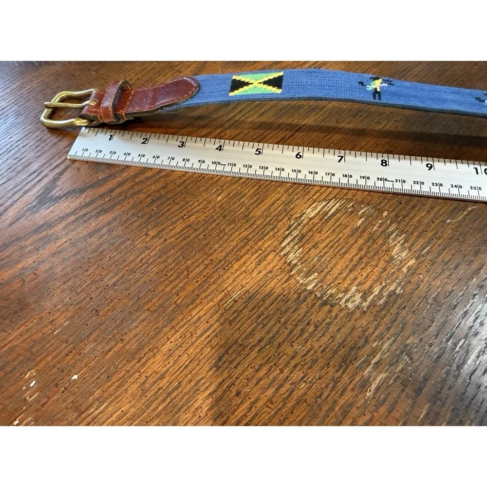 Smathers And Branson Jamaica Children's Needlepoint Hand stitched Belt